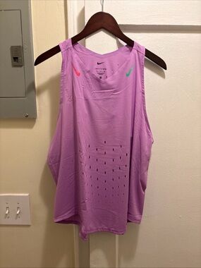 Nike Women’s Lavender Dri-FIT Running Training Tank size XL